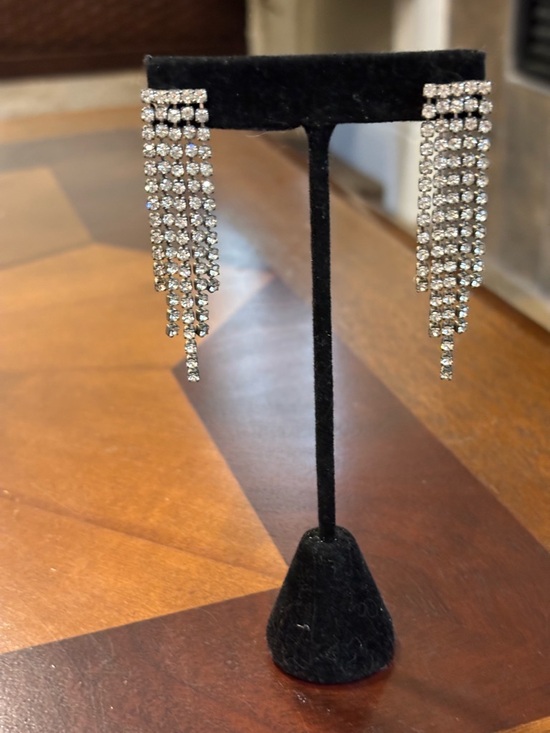 Jewelry - Rhinestone Cascade Dangle Earrings